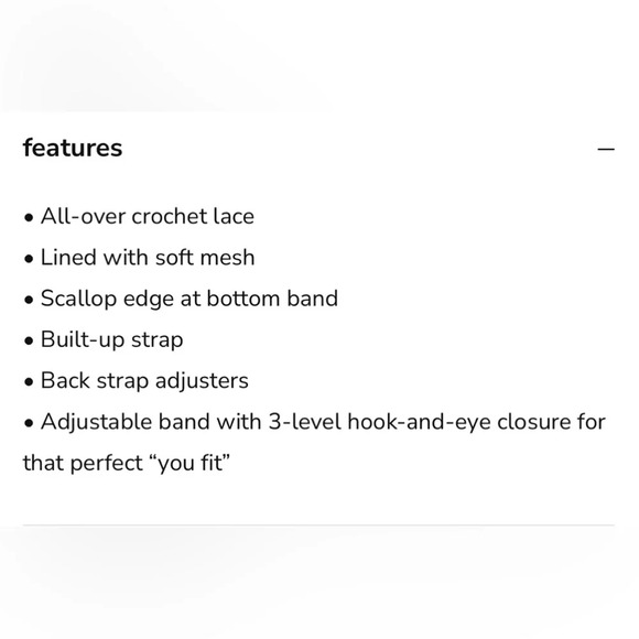 NWT Lively The Crochet Lace Plunge Bralette: Fresh White Size Small - Picture 7 of 9